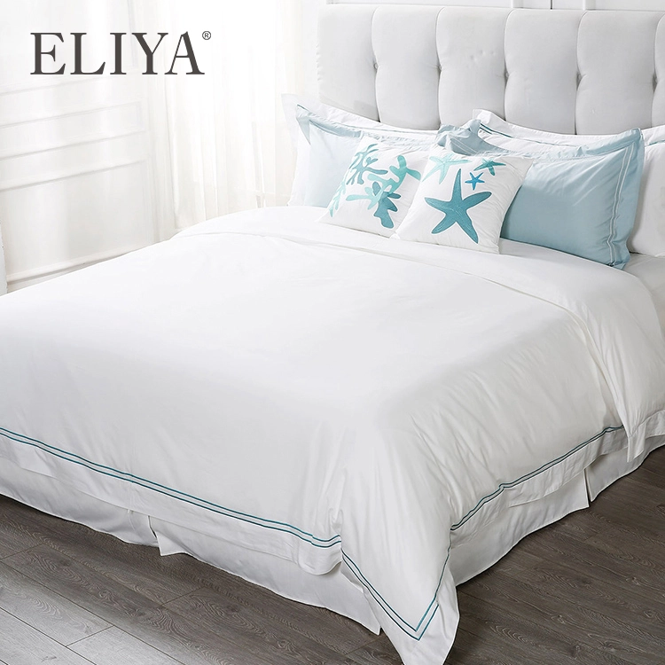 Super Soft Queen Bed Sheet Set Hotel Customized Design Bedding Cover 1