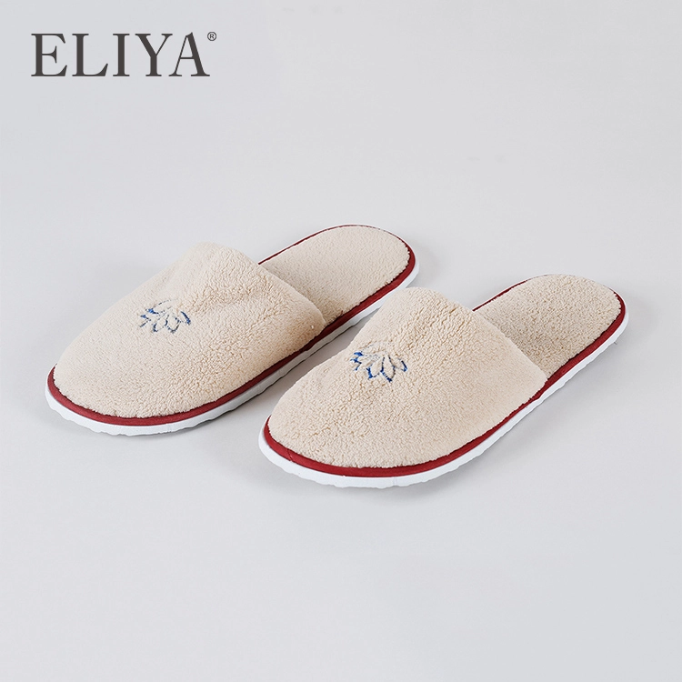 ELIYA Washable Hotel Slipper Custom Waffle Slipper Closed Toe Slippers Hotel With EVA Sole 1