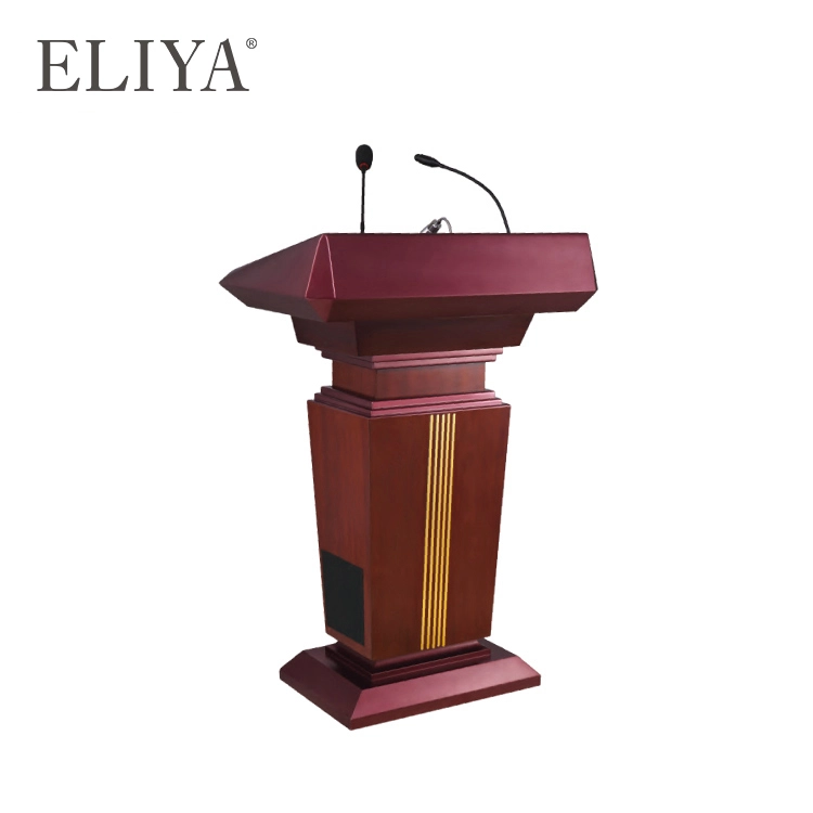 Professional Speech Lectern Rostrum Design Wooden Hotel Podium For Conference 1