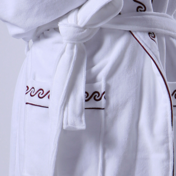 Custom SOLID COLOR Knitted Hotel Bathrobes to Buy ELIYA EliyaHBR02 ELIYA