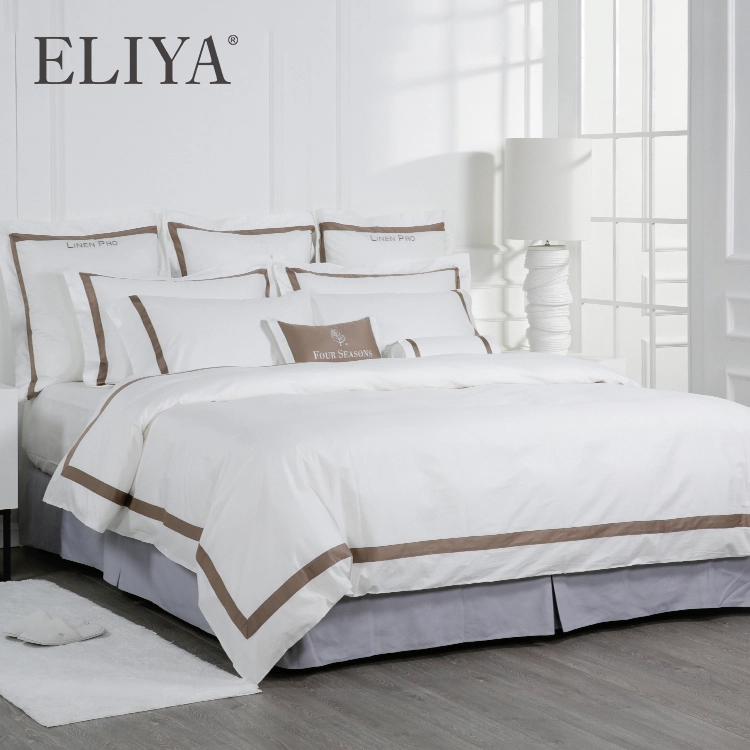Custom Design Bed Set 100% Cotton Luxury Queen Size Bedding Set 5 Star Hotel Bed Linen 1