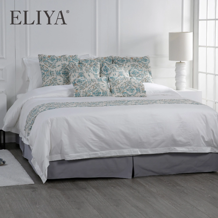 Plain White Cover Bed Sheet Sets Customized Quilted Cotton Fitted Sheet 1