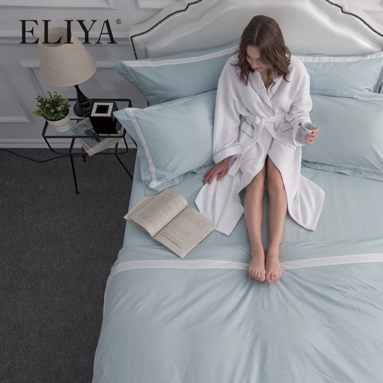 Solid Color Jacquard 330Tc Home Sense Cotton Hotel Duvet Cover 1