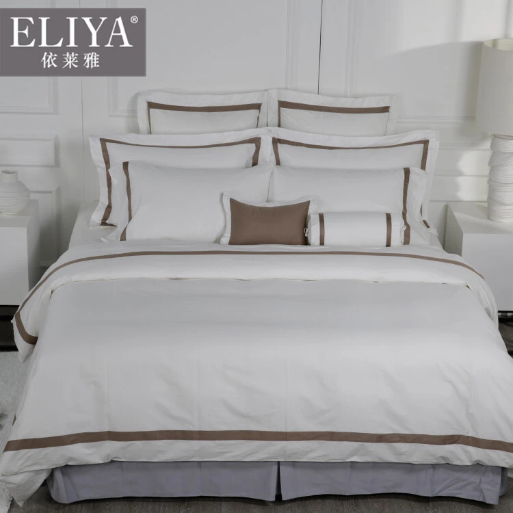 With Duvet Cover Sets/bedding Set Pakistan Cotton Hotel Bed Linen 80 Grade a Wedding Quilt Cover Wedding Six-piece Kit 173 * 118 1