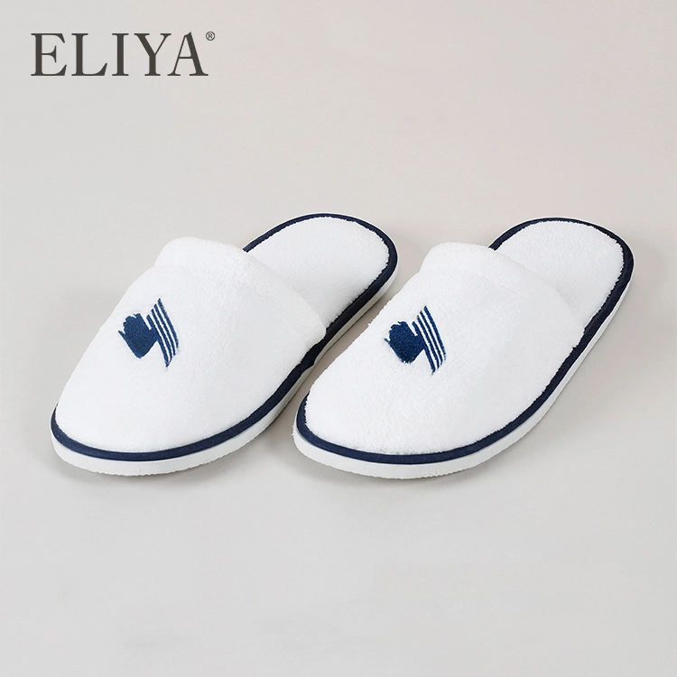 التطريز شعار ELIYA Spa مغلق القدم النعال المغلق فندق يمكن التخلص منها إيفا النعال 1