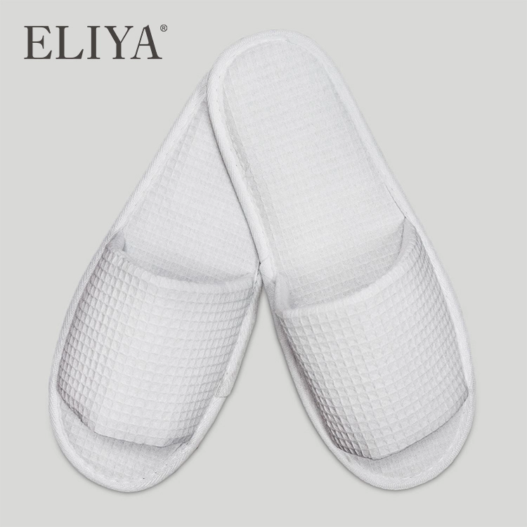 New Brand Disposable Custom Color Hotel Padded Plush Waffle Slippers 1