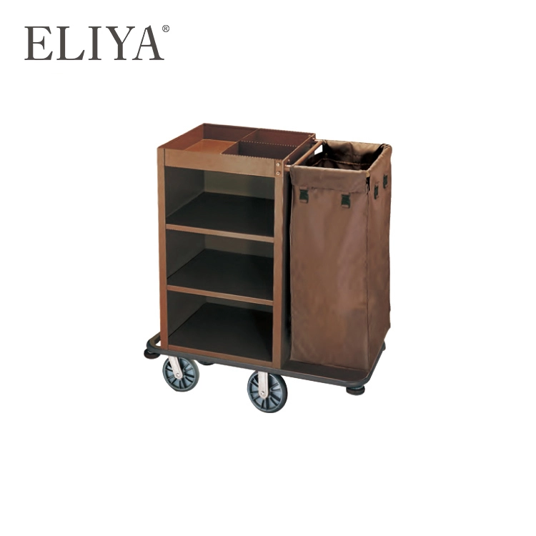 Luxury 5 star hotel hotel supplies laundry cart 1