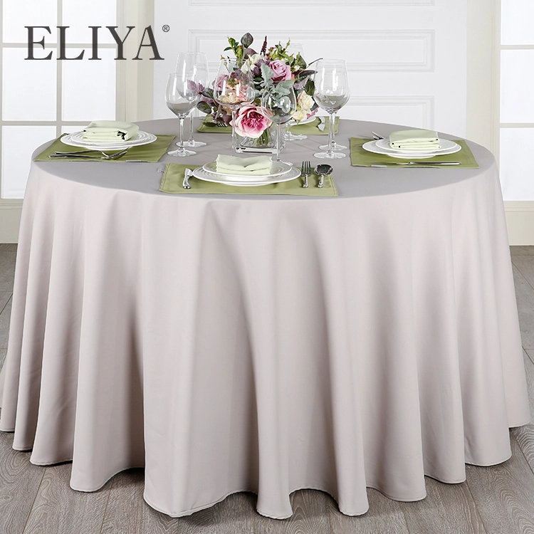 China Hotel Customized Table Cloth Wedding Banquet Chair Covers for Wedding Polyester 1