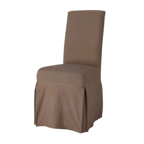 Brown Stretch Chair Cover For Hotel Decorations 1