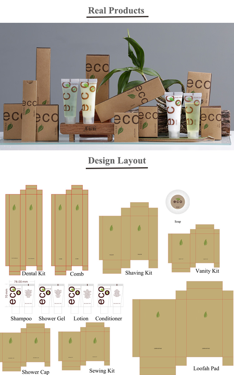 Hot Selling Factory Design Hotel Amenities Set Eco-Friendly Hotel Amenities 13