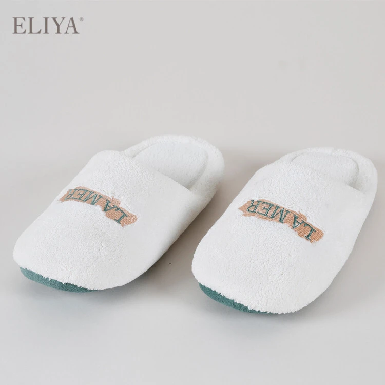 Luxury Hotel New Design Coral Velvet Slippers Customized 1