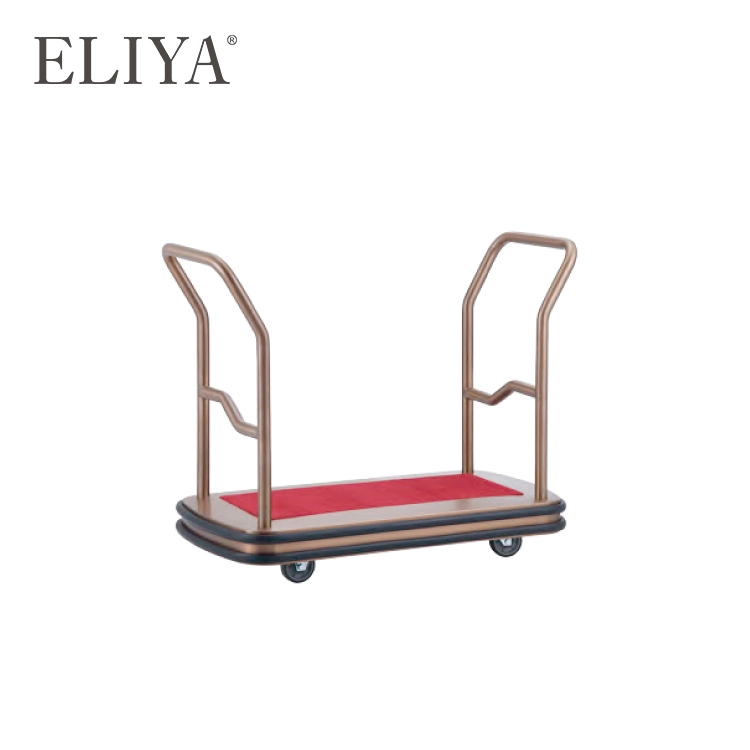One stop hotel supply luggage cart stainless steel bellman 1