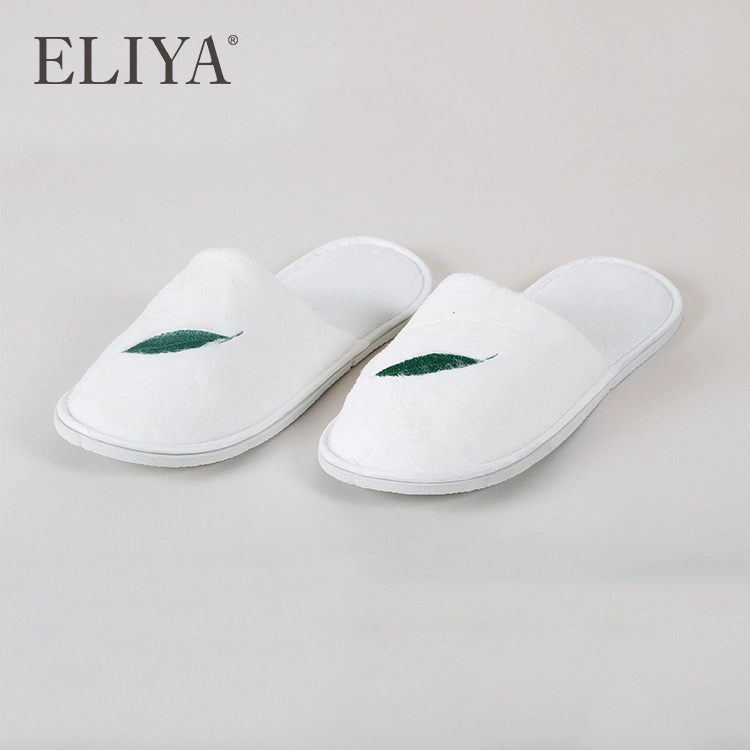 Factory Design Female Slipper Custom Logo Luxury Slipper With Embroidery Logo 1
