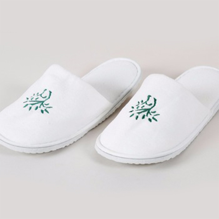 ELIYA embroidered logo hotel slipper/cotton slipper customized logo 10