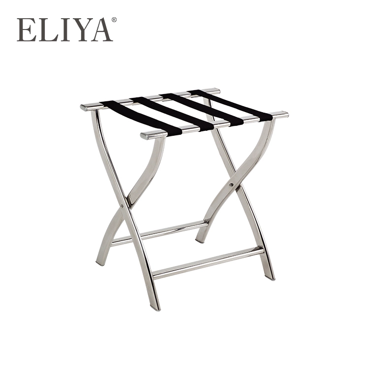 Luxury hotel stainless steel folding luggage rack 1