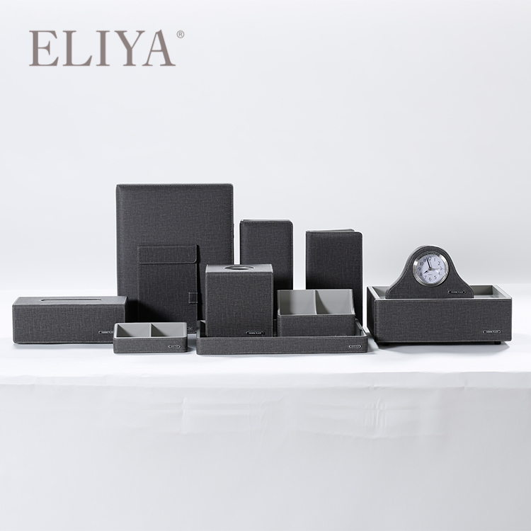5 Star Luxury Hotel Bedroom Amenity Trays & Hotel Kettle Tray Set 1