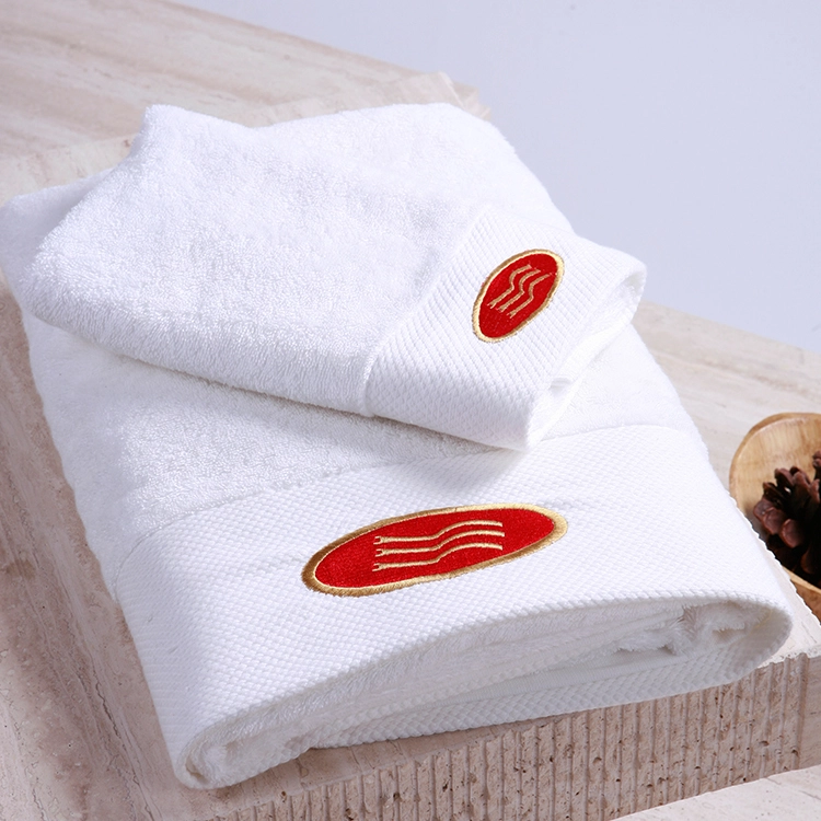 Toalla de hotel 100% algodón blanco lavable del fabricante 1