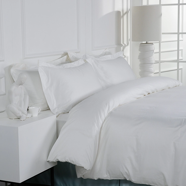 Wholesale Branded Hotel White Duvet Cover Set Bedding Set 4Pcs 1
