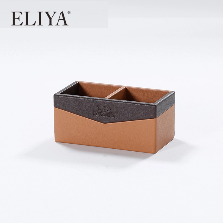 Hotel Modern Wholesale Customized Leather Wooden Tea Box 1
