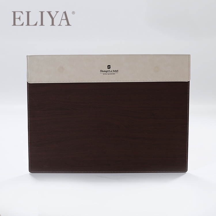 Luxury Hospitality Products Bedroom PU Leather Brown Hotel Tray 1