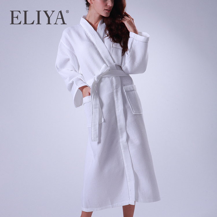 European High Quality Custom Bathrobes Thick Fluffy Hotel Bathrobe ROB