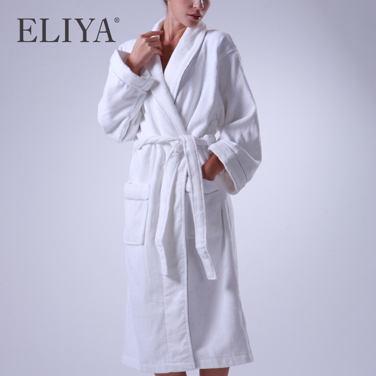 European High Quality Custom Bathrobes Thick Fluffy Hotel Bathrobe ROB