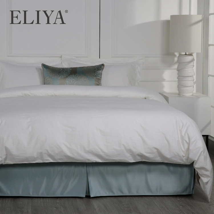 King Size 100% Cotton Luxury Fitted Linen Bedding Set Stripe Bed Sheet 1