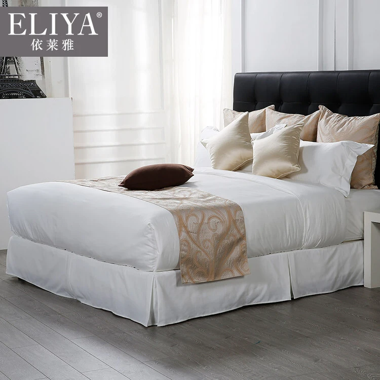Hotel balfour bedding sets 75343 with embroidered lines poly cotton bed sheet 1