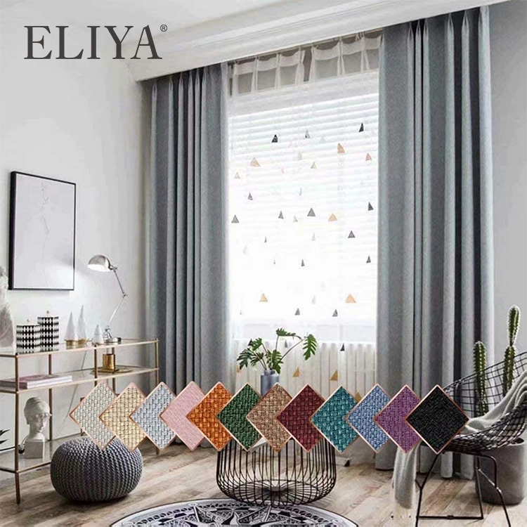 Polyster Plain White Shading System Curtain Blackout For Hotels 1
