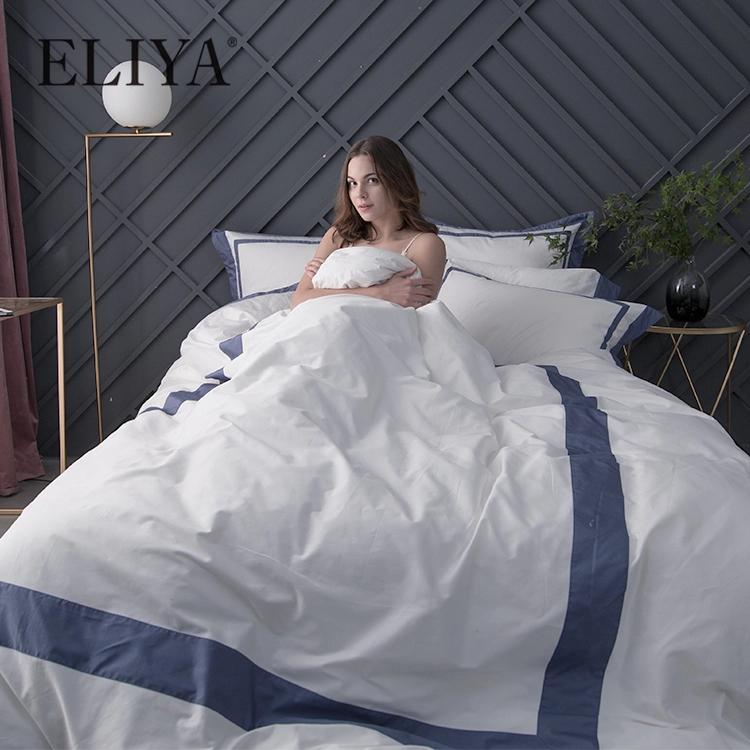Wholesale White 5 Star Hotel Bed Sheet White Hotel Room Linen 1