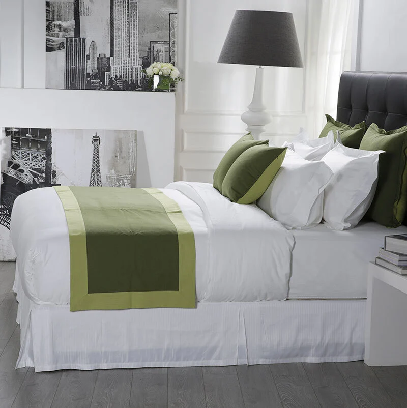 Luxury Hotel 100 Egyptian Cotton Fabric 3 pcs Bedding Set 1