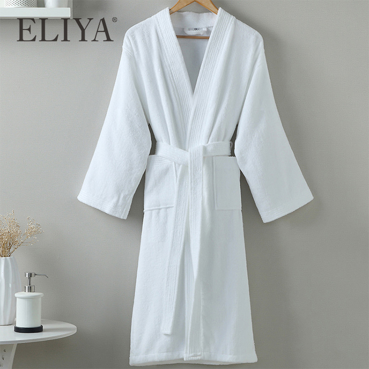 Albornoz de lujo ELIYA 100% algodón Velour Kimono Albornoz para hombres Hotel 10