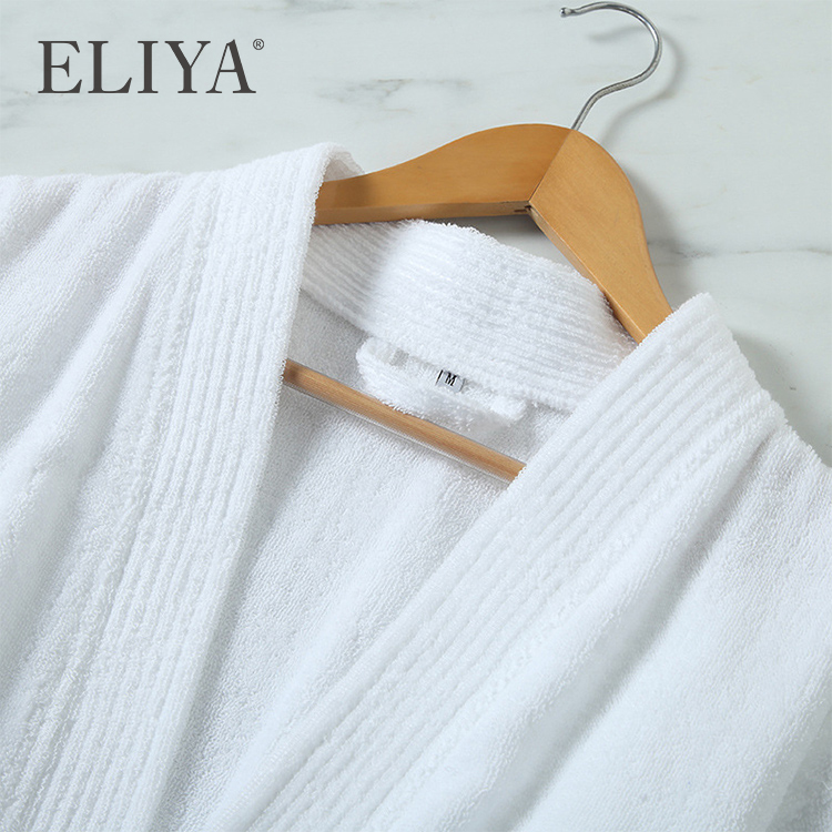 Albornoz de lujo ELIYA 100% algodón Velour Kimono Albornoz para hombres Hotel 11
