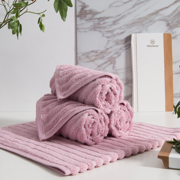 High Quality 16spiral Classic Size 3Pieces 100 Cotton Hotel Bath Towel Set 1