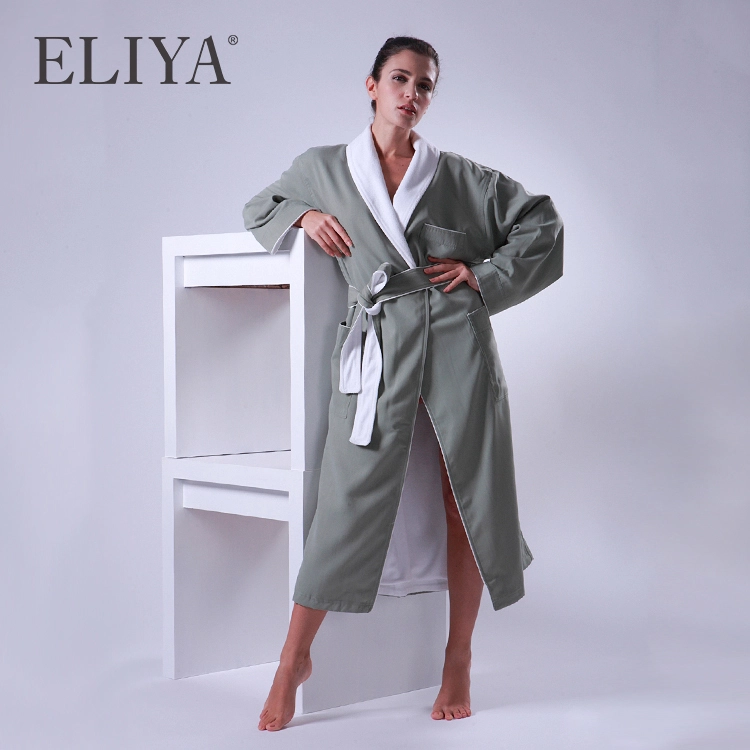 Luxury Hotel New Design Bathrobes Cotton Skin-friendly Velvet Gowns 1