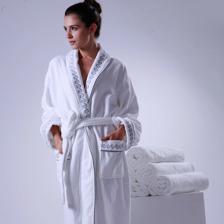 Four Seasons Hotel White Western Sexy Women Bathrobe 1
