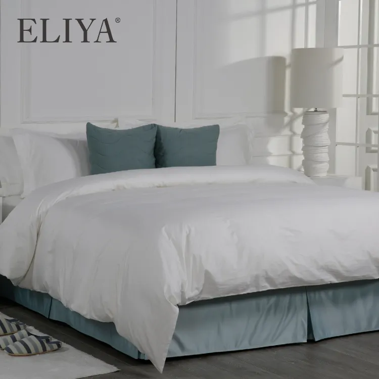 Woven ELIYA Wholesale Hotel Sheets Plain / Jacquard / Stripe / Embroide Manufacturer ELIYA Brand 5