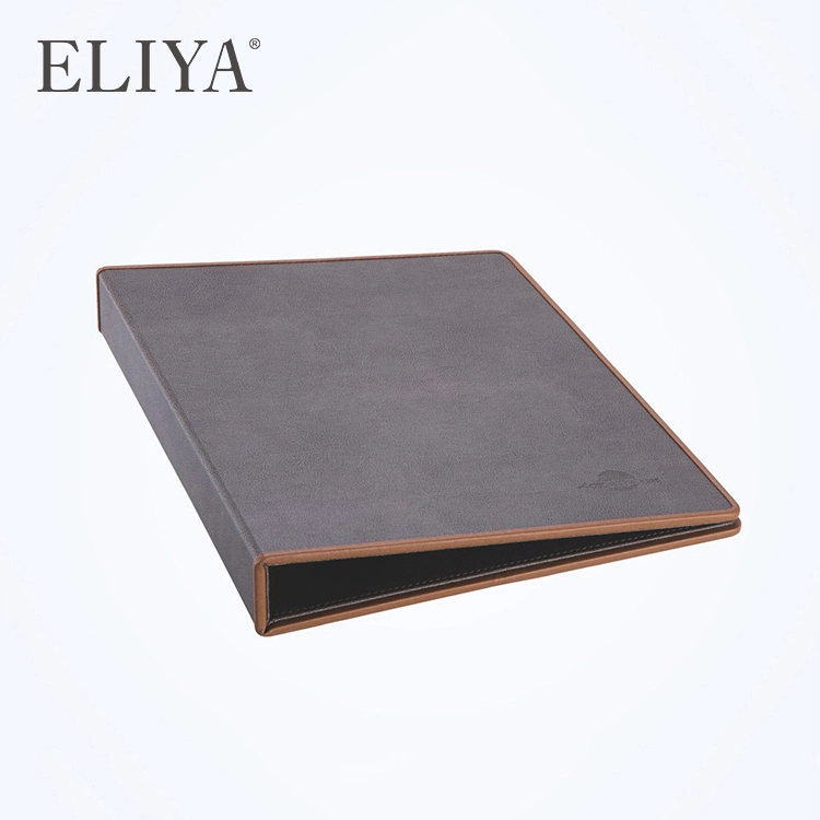 A4 Hotel Restaurant Pu Leather Book Folder Menu Cover With Clip 1