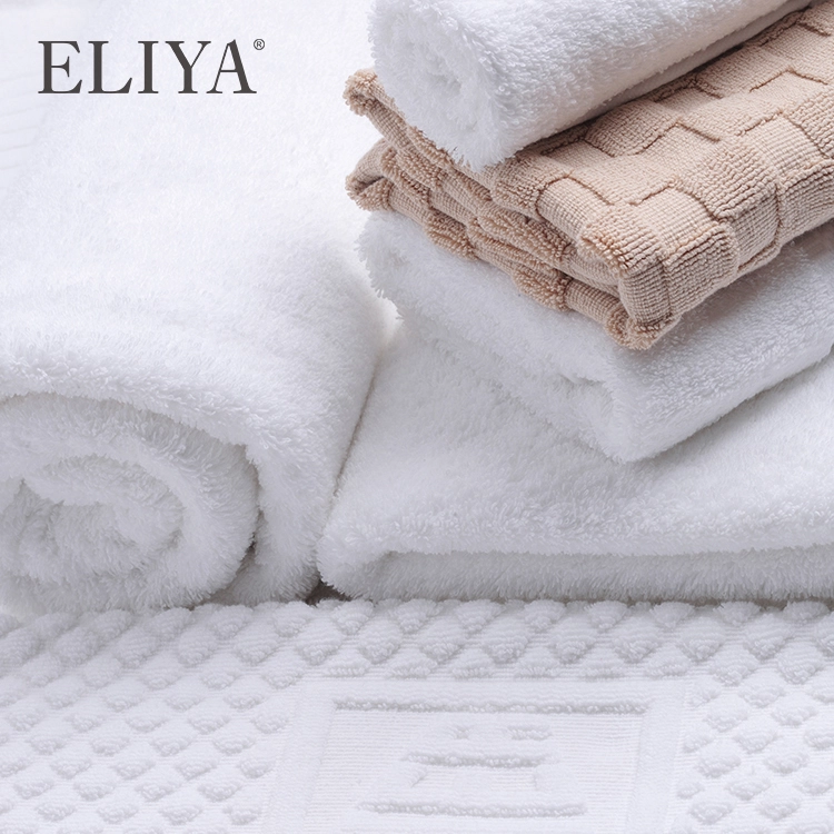 Jacquard Hotel Cotton Bath Towel Custom Logo Towel Sets For Beach 1