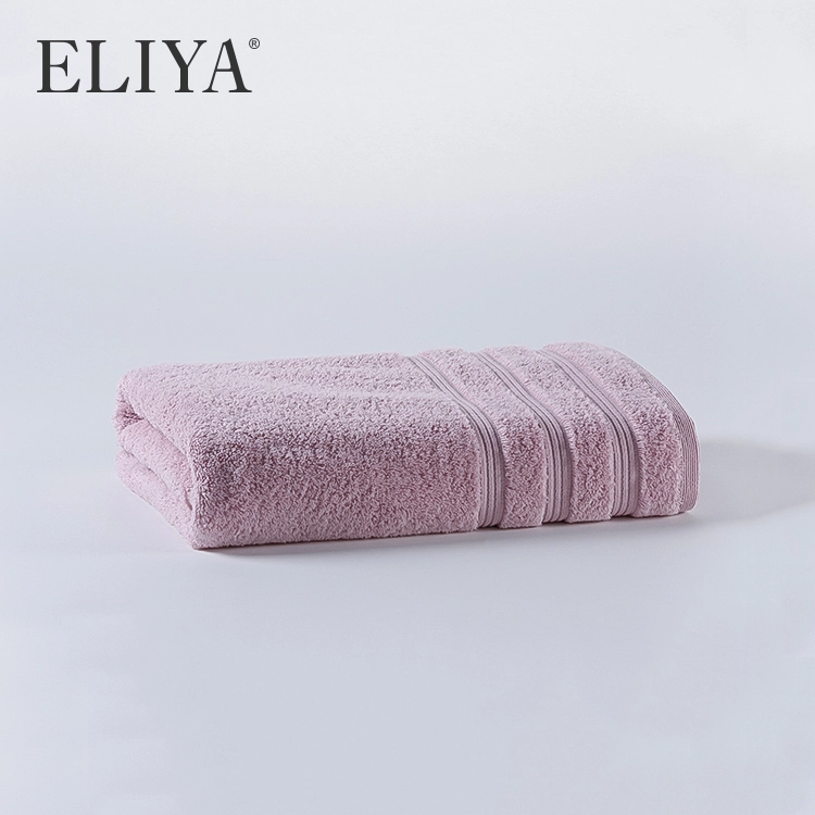 Custom Color Pink Towel Set With Header, 100% Cotton Waschlappen 1