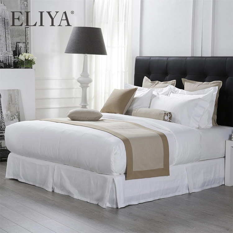 Hot Sale Luxury Bedding Set 100% Cotton Hotel Bedding Sheet Solid Color Set Bedding 1