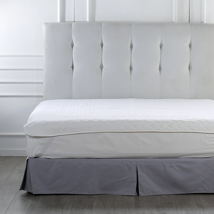 King Size Waterproof Hotel Fitted Mattress Protector With Bands 1