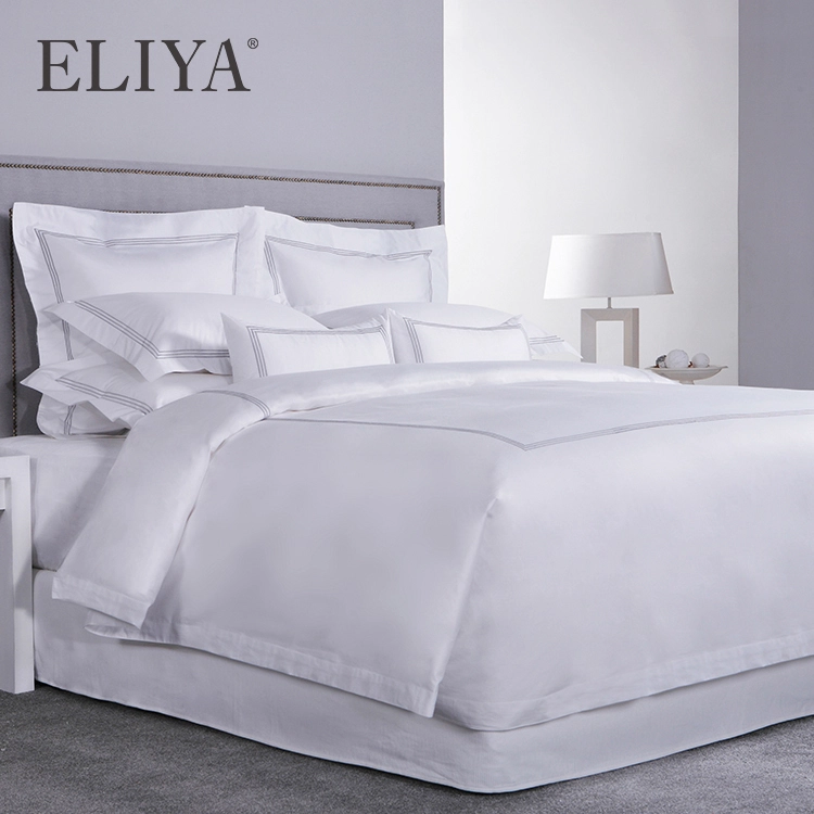 Professional Hotel Linen Bed Sheet Sets Twin Size Custom Bedding Cover 1