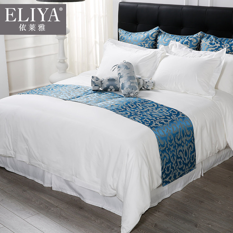 Combed cotton hilton turkey 100cotton bed sheet for hotel bedding set,