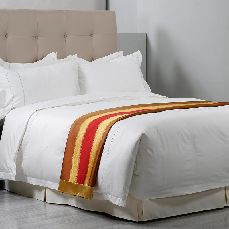 Hotel high white egyptian cotton sheets ,hotel linen 400t cheap bed sheets embroidery 100 kolkata 1
