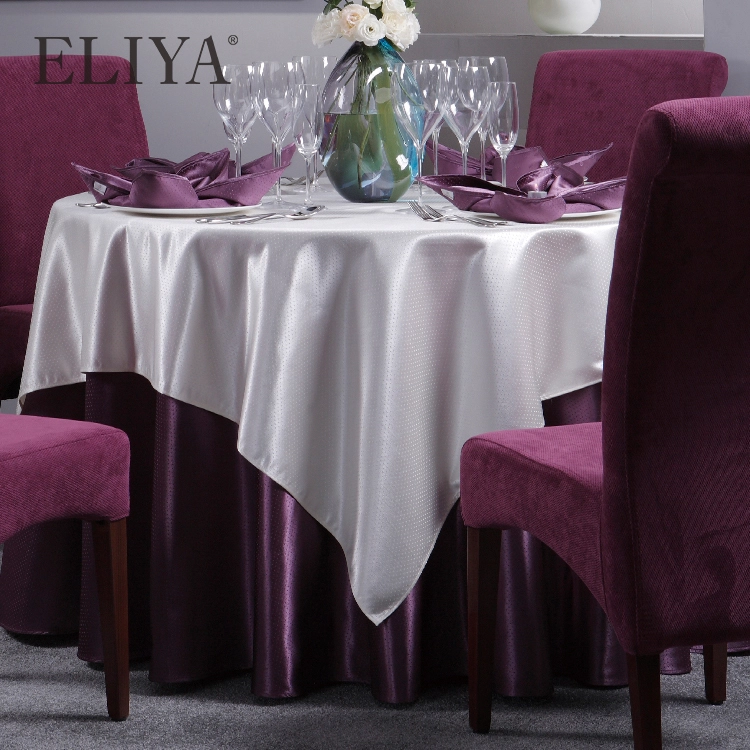 Manufacturing Design Custom Logo Luxury Table Cloth Table Cover Set Chair Cover Linen Polyester 1