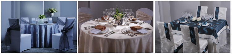 5 Star Hotel Restaurant Dinning Luxury Linen Table Cloth For Wedding 12