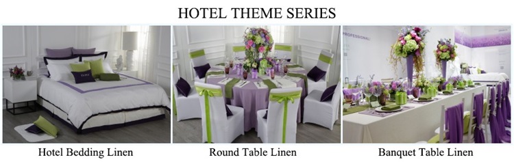 5 Star Hotel Restaurant Dinning Luxury Linen Table Cloth For Wedding 10