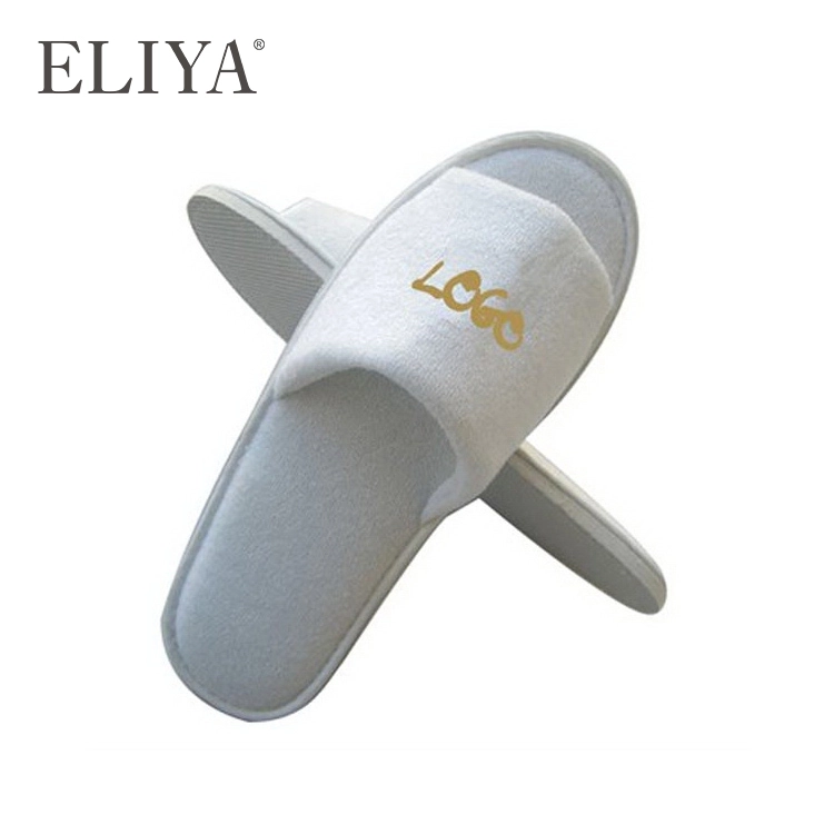 Comfortable 100% Cotton Spa Washable Open Shoe Hotel Slipper 1