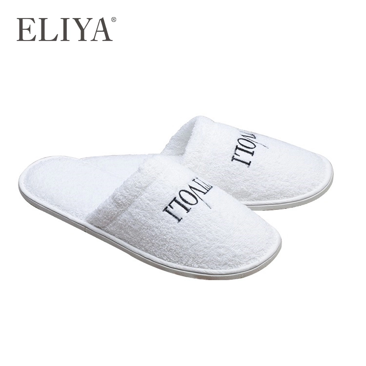 Zapatillas de algodón 100% desechables de alta calidad para hotel, zapatillas de hotel 1